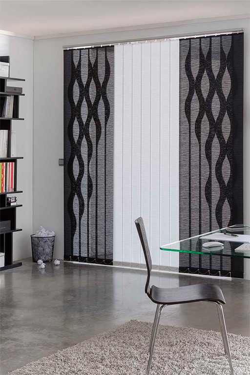 Cortinas de lamas verticales